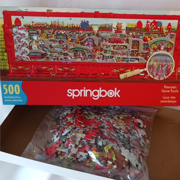 "The Ant Ranch" Panoramic 500 Piece Hallmark Springbok Puzzle - Picture 2 of 2